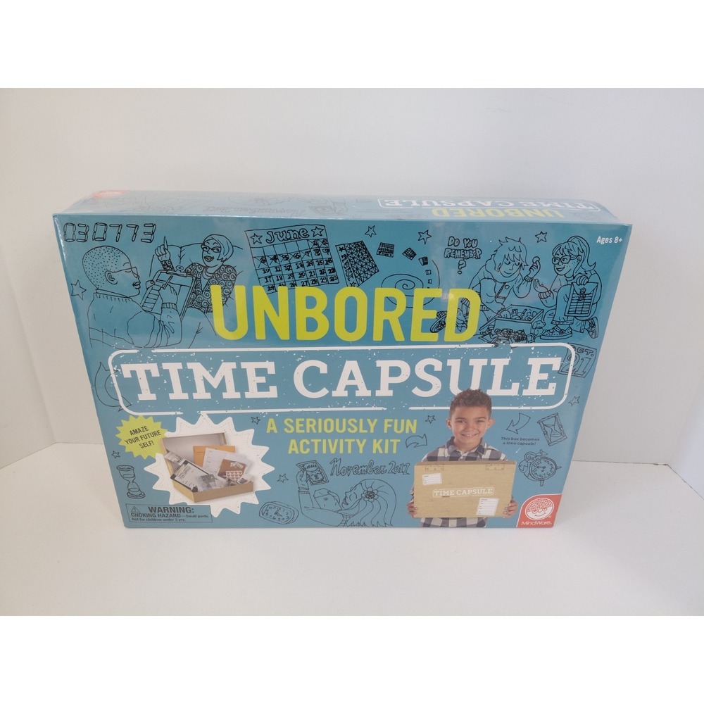 Unbored TIME CAPSULE‎ A Seriously Fun Activity Kit MindWare  Ages 8+ Sealed NEW